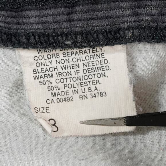 Vintage 70s Lee Casuals Corduroy Pants Sz 8 | USA Union Made Talon 42 Wide-Leg - Picture 8 of 11